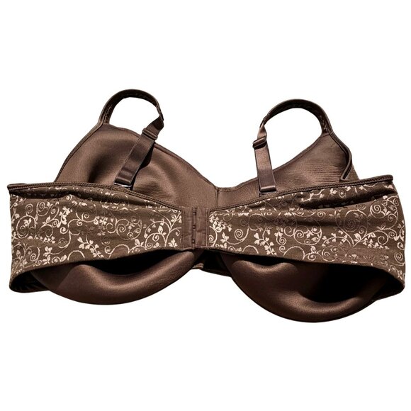 Bali Women's 42DDD Brown Underwire Bra With Lace Detail - Picture 2 of 8